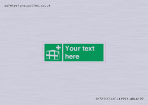 Custom sign safe condition Medical grab bag